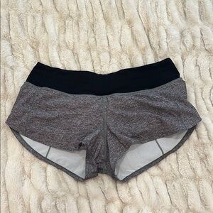 Women's Black and Gray Shorts